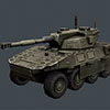 Lowpoly RTS tank model