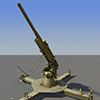 Lowpoly 
anti-aircraft gun